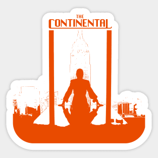 continental series john wick world graphic design illustration Sticker